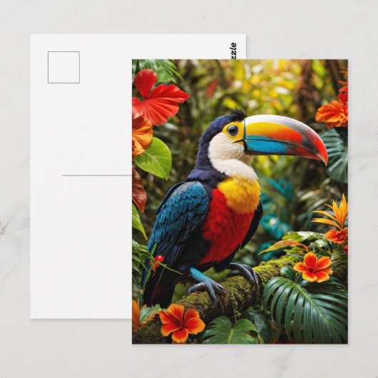 Colorful Toucan Bird Briefkaart (Voorkant / Achterkant)