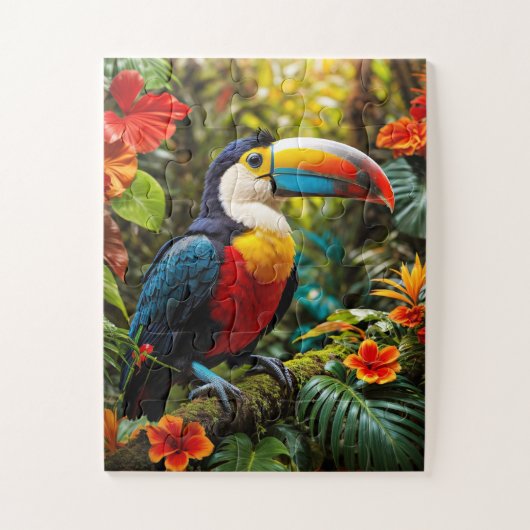 Colorful Toucan Bird Legpuzzel (Verticaal)