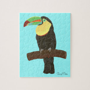 Colorful Toucan Bird Painting, Afbeelding Puzzle Legpuzzel