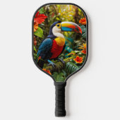Colorful Toucan Bird Pickleball Paddle (Voorkant)