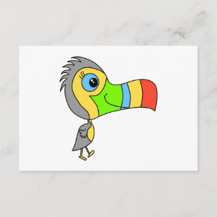 Colorful Toucan Bird. RSVP Kaartje