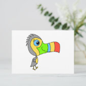 Colorful Toucan Bird. RSVP Kaartje (Staand voorkant)
