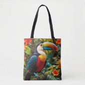 Colorful Toucan Bird Tote Bag (Voorkant)