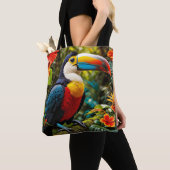 Colorful Toucan Bird Tote Bag (Dichtbij)