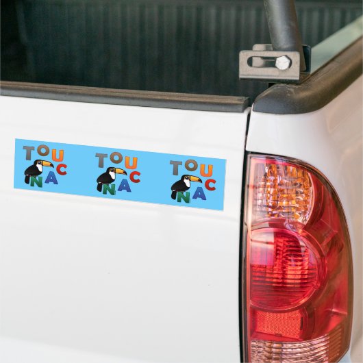 Colorful Toucan Bumpersticker (Op Truck)