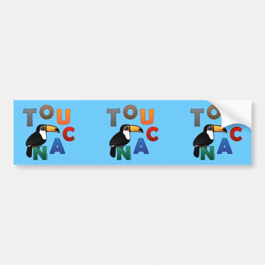 Colorful Toucan Bumpersticker (Voorkant)