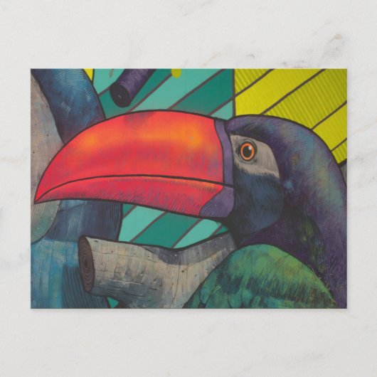 Colorful Toucan Graffiti Briefkaart (Voorkant)