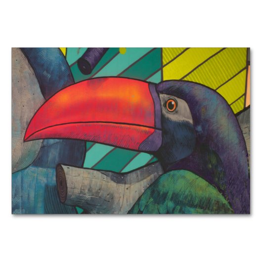 Colorful Toucan Graffiti Kaart (Voorkant)