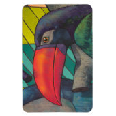 Colorful Toucan Graffiti Magneet (Verticaal)
