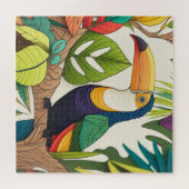 Colorful Toucan Jigzaag Puzzle Legpuzzel (Horizontaal)