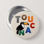 Colorful Toucan Ronde Button 7,6 Cm (Voorkant /achterkant)