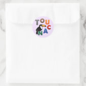 Colorful Toucan Ronde Sticker (Tas)