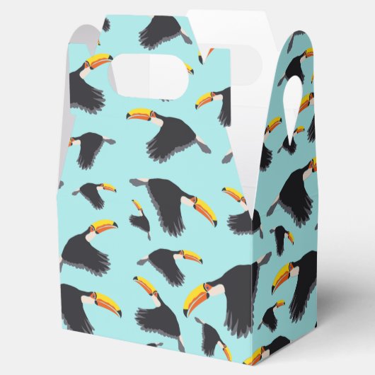 Colorful Toucan Tropical Bird Pattern Bedankdoosjes (Geopend)