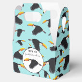 Colorful Toucan Tropical Bird Pattern Bedankdoosjes (Geopend)