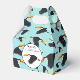 Colorful Toucan Tropical Bird Pattern Bedankdoosjes