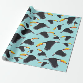 Colorful Toucan Tropical Bird Pattern Cadeaupapier