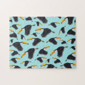 Colorful Toucan Tropical Bird Pattern Legpuzzel (Horizontaal)