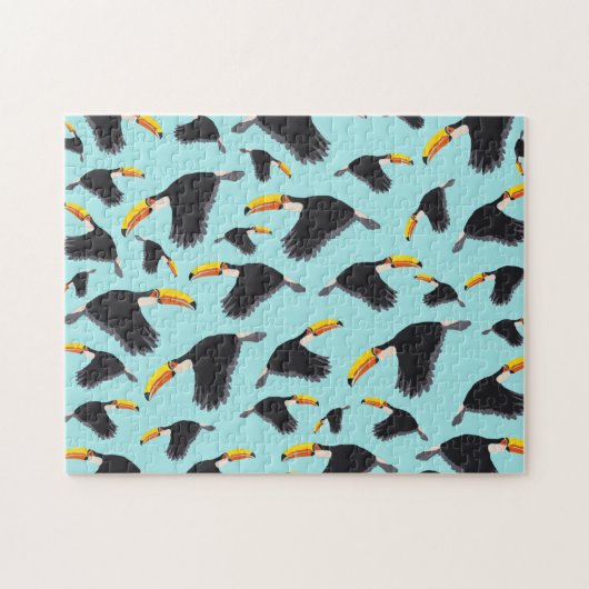 Colorful Toucan Tropical Bird Pattern Legpuzzel (Horizontaal)
