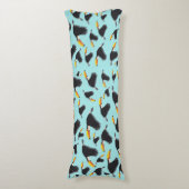 Colorful Toucan Tropical Bird Pattern Lichaamskussen (Voorkant Verticaal)