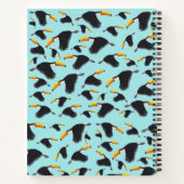 Colorful Toucan Tropical Bird Pattern School Notitieboek (Achterkant)