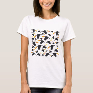 Colorful Toucan Tropical Bird Pattern T-shirt