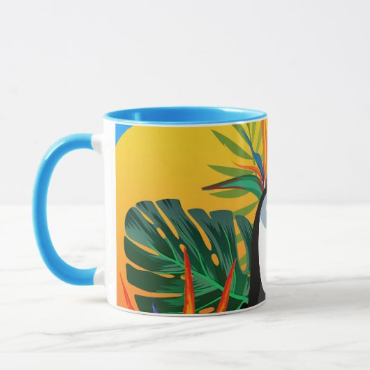 Colorful Toucan Tropical Oerwoud Ceramic Mok (Links)