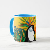 Colorful Toucan Tropical Oerwoud Ceramic Mok (Voorkant links)