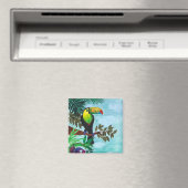 Colorful Toucan Tropical Rainforest Magnet (Insitu (Vaatwasser))