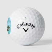Colorful Toucan tropical regenwoud Golfballen (Logo)