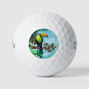 Colorful Toucan tropical regenwoud Golfballen