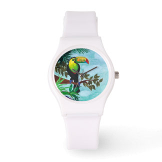 Colorful Toucan tropical regenwoud Horloge