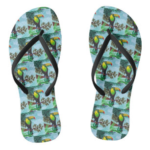 Colorful Toucan tropical regenwoud Teenslippers