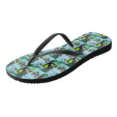 Colorful Toucan tropical regenwoud Teenslippers (Schuin)