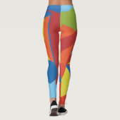 Colorful Toucan Vibes Abstract Leggings (Achterkant)