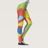 Colorful Toucan Vibes Abstract Leggings (Rechts)