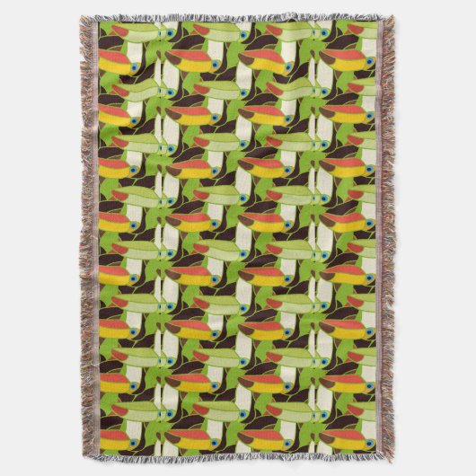 Colorful Toucans 2 Deken (Voorkant Verticaal)