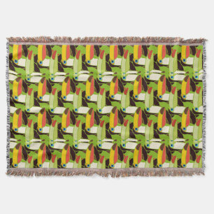 Colorful Toucans 2 Deken