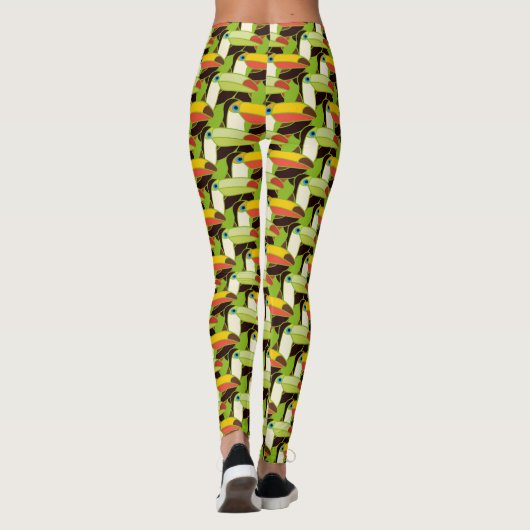 Colorful Toucans 2 Leggings (Achterkant)