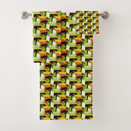 Colorful Toucans Bad Handdoek (Insitu)