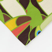 Colorful Toucans Fleece Deken (Hoek)