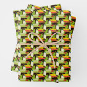 Colorful Toucans Inpakpapier Vel (In situ)