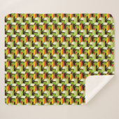 Colorful Toucans Sherpa Deken (Voorkant (horizontaal))