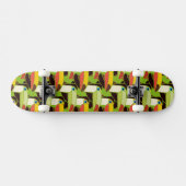 Colorful Toucans Skateboard (Horizontaal)