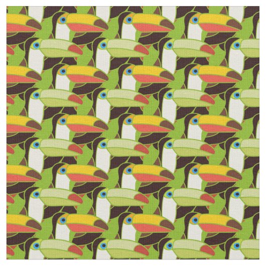 Colorful Toucans Stof (Close Up)