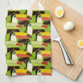 Colorful Toucans Theedoek (Quarter Fold)