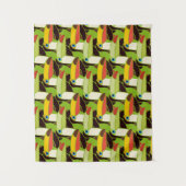 Colorful Toucans Wandkleed (Voorkant)