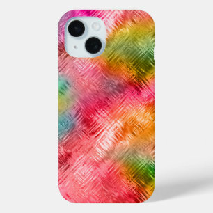 Colorful Tourmaline Glassy Texture iPhone 15 Case