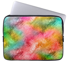 Colorful Tourmaline Glassy Texture Laptop Sleeve
