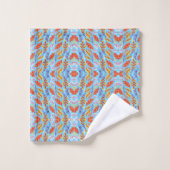 Colorful towels with vibrant, symmetrical patterns bad handdoek (Wasdoekje)