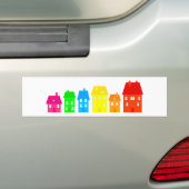 Colorful Town Bumpersticker (Op auto)